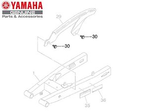 PARAFUSO PARA FIXACAO DA CAPA DA CORRENTE DA XT660R ORIGINAL YAMAHA