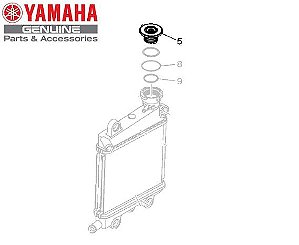 TAMPA DO RADIADOR PARA NMAX 160 2019 A 2021 ORIGINAL YAMAHA