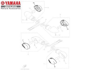 LENTE DO PISCA CRISTAL PARA FAZER 250 2014 A 2017 ORIGINAL YAMAHA