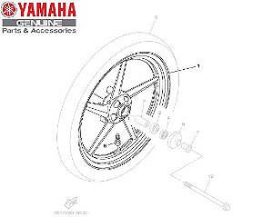 ARO DA RODA DIANTEIRA PARA YS150 FAZER , YBR150 FACTOR , YBR125 FACTOR E YBR125 ORIGINAL YAMAHA