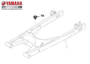 REBITE DA BALANCA TRASEIRA PARA FAZER 150 E FACTOR 150 ORIGINAL YAMAHA