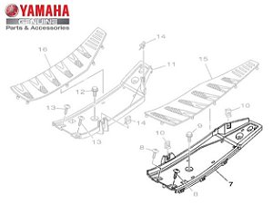 ASSOALHO DO ESTIBO ESQUERDO PARA AT115 NEO 2008 A 2012 ORIGINAL YAMAHA