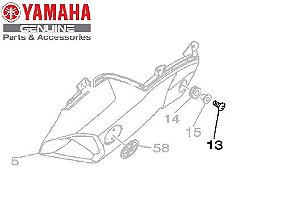 PARAFUSO HEXAGONAL DA TOMADA DE AR DA MT-07 ORIGINAL YAMAHA