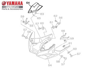 TAMPA 1 DA BARRA FRONTAL PARA MT-03 ORIGINAL YAMAHA