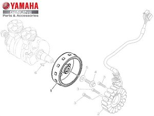 ROTOR DO MAGNETO PARA MT-03 E YZF-R3 ORIGINAL YAMAHA