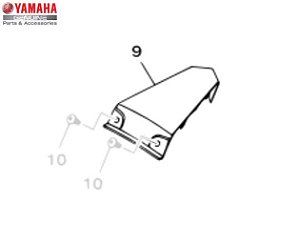 CARENAGEM CENTRAL DA RABETA DA FAZER 250 2011 A 2017 ORIGINAL YAMAHA