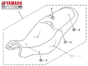 BANCO OU SELIM DUPLO COMPLETO PARA XTZ150 CROSSER 2015 A 2018 ORIGINAL YAMAHA