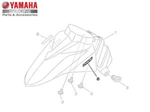 EMBLEMA DO PARALAMA DIANTEIRO PARA NEO125 UBS/ fazer 150 2019 ORIGINAL YAMAHA