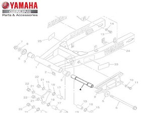 BUCHA DO GARFO TRASEIRO PARA XTZ250 LANDER E XTZ250 NOVA LANDER ABS 2020 ORIGINAL YAMAHA