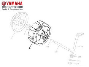 CAMPANA OU ENGRENAGEM PRIMARIA MOTRIZ PARA YBR125 E YBR125 FACTOR ATÉ 2013 ORIGINAL YAMAHA