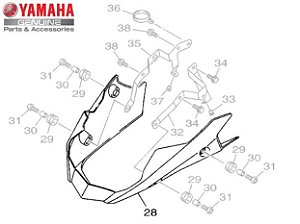 CARENAGEM INFERIOR PARA XJ6-N ORIGINAL YAMAHA