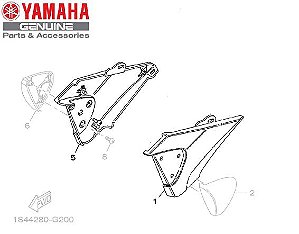 TAMPA LATERAL PARA YS250 FAZER ATÉ 2010 ORIGINAL YAMAHA