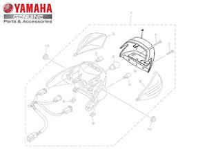 LENTE DA LANTERNA TRASEIRA PARA AT115 NEO 2005 A 2008 ORIGINAL YAMAHA