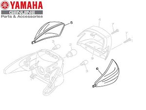 LENTE DO PISCA TRASEIRO PARA AT115 NEO 2005 A 2007 ORIGINAL YAMAHA