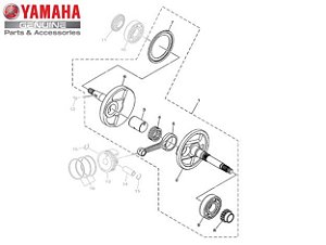 VIRABREQUIM CONJUNTO PARA NEO 125 2017 a 2020 UBS ORIGINAL YAMAHA