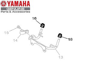 AMORTIZADOR DO FIXADOR DO FAROL PARA FZ25 NOVA FAZER 250 ABS 2018 ORIGINAL YAMAHA