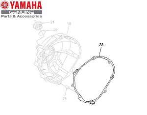 GAXETA OU JUNTA DA TAMPA DIREITA DO MOTOR PARA YZF-R1 2007 E 2008 ORIGINAL YAMAHA