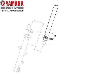 TUBO INTERNO DO GARFO DIANTEIRO PARA MT-07 ORIGINAL YAMAHA