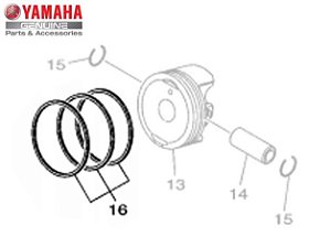 JOGO DE ANEIS DO PISTAO PARA NEO125 UBS ORIGINAL YAMAHA