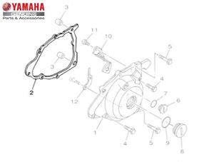 GAXETA OU JUNTA DA TAMPA ESQUERDA DO MOTOR PARA TTR-230 ORIGINAL YAMAHA