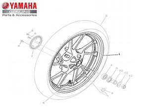 RODA DIANTEIRA PARA FZ25 NOVA FAZER 250 ABS/FZ 15 2024  ORIGINAL YAMAHA