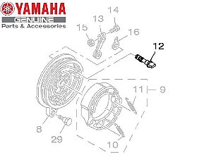 EIXO CAMES DO ESPELHO DE FREIO PARA YBR125 , YBR125 FACTOR , YS150 FAZER E YBR150 FACTOR ORIGINAL YAMAHA