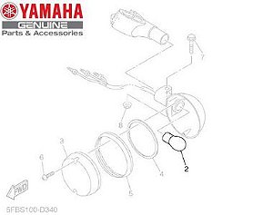 LAMPADA DO PISCA DIANTEIRO PARA XVS650 DRAGSTAR 2006 A 2008 ORIGINAL YAMAHA