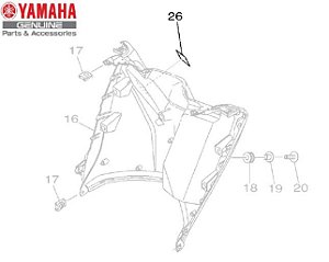 ETIQUETA DE ADVERTENCIA PARA NMAX 160 ORIGINAL YAMAHA