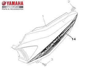 GRAFICO DA TAMPA LATERAL ESQUERDA DA YBR150 FACTOR ORIGINAL YAMAHA