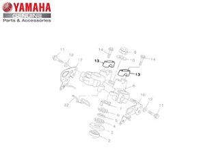 FIXADOR SUPERIOR DO GUIDAO PARA TTR-125 , TDM125 , XTZ125 E XTZ250 LANDER ORIGINAL YAMAHA