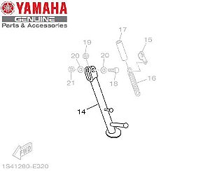 CAVALETE LATERAL PARA FAZER 250 ORIGINAL YAMAHA