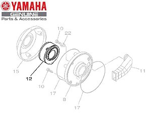 ELEMENTO FILTRO DE AR PARA XVS650 DRAGSTAR ORIGINAL YAMAHA