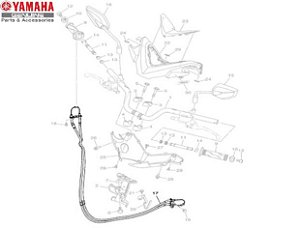 CABO DO ACELERADOR PARA NMAX 160 2017 ATE 2021 ORIGINAL YAMAHA (CONSULTAR PRAZO DE ENTREGA E ESTOQUE)