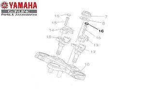 TAMPA DE BORRACHA DO PARAFUSO DO GUIDAO PARA XT1200Z E VARIOS MODELOS ORIGINAL YAMAHA