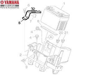 PLACA DE FIXACAO DA BATERIA PARA NEO125 UBS ORIGINAL YAMAHA