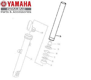 TUBO INTERNO DO GARFO DIANTEIRO PARA MT-03 ATE 2020  E YZF-R3 ATE 2019 ORIGINAL YAMAHA