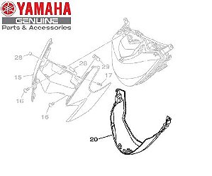 CARENAGEM INFERIOR DO FAROL PARA XTZ250 NOVA LANDER ABS 2020 E 2021 ORIGINAL YAMAHA