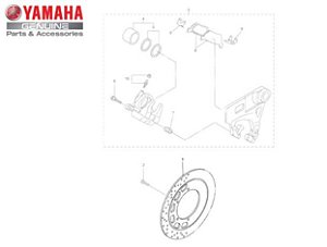 DISCO DE FREIO TRASEIRO PARA XVS950 MIDNIGHT STAR ORIGINAL YAMAHA