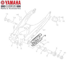 GUIA DA BALANCA OU VEDADOR DO PROTETOR PARA TTR-230 ORIGINAL YAMAHA