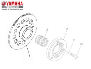 ENGRENAGEM DA PARTIDA PARA XT600E , XT660R E XT660Z TÉNÉRÉ ORIGINAL YAMAHA