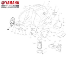 TOMADA DE AR DIREITO PARA MT-03 660CC 2008 ORIGINAL YAMAHA