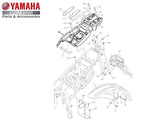 PARALAMA TRASEIRO PARA XTZ250 2016 A 2019 TÉNÉRÉ ORIGINAL YAMAHA (CONSULTAR PRAZO DE ENTREGA E ESTOQUE)