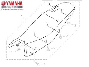 CAPA DO SELIM PARA YS150 FAZER ORIGINAL YAMAHA