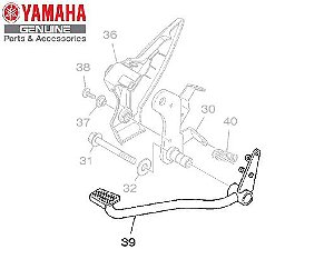 PEDAL DE FREIO TRASEIRO PARA FAZER 150 2014 E 2015 ORIGINAL YAMAHA