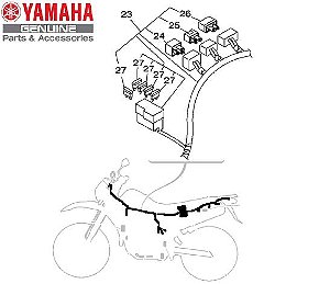 CHICOTE DE FIOS COMPLETO PARA LANDER 250 2009 A 2015 ORIGINAL YAMAHA