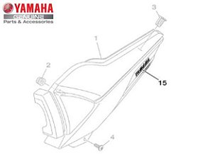 ADESIVO DA TAMPA LATERAL PARA YS150 FAZER 2014 A 2016 ORIGINAL YAMAHA