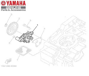 BOMBA DE OLEO COMPLETA PARA FAZER 250 2006 A 2010 , LANDER 2007 A 2010 ORIGINAL YAMAHA