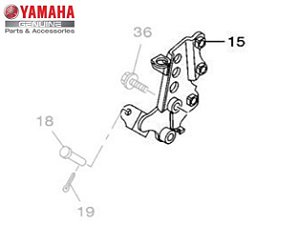 SUPORTE DO ESTRIBO DIANTEIRO DIREITO PARA XTZ250 LANDER E XTZ250Z TÉNÉRÉ ORIGINAL YAMAHA (CONSULTAR PRAZO DE ENTREGA E ESTOQUE)