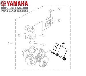 KIT PARAFUSO DE AR PARA YBR125 FACTOR DE 2017 A 2020 ORIGINAL YAMAHA