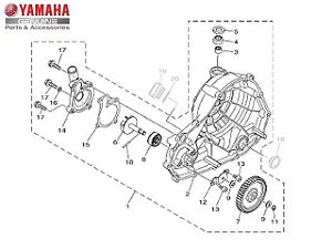 BOMBA DE AGUA COMPLETA PARA MT-03 E YZF R3 ORIGINAL YAMAHA